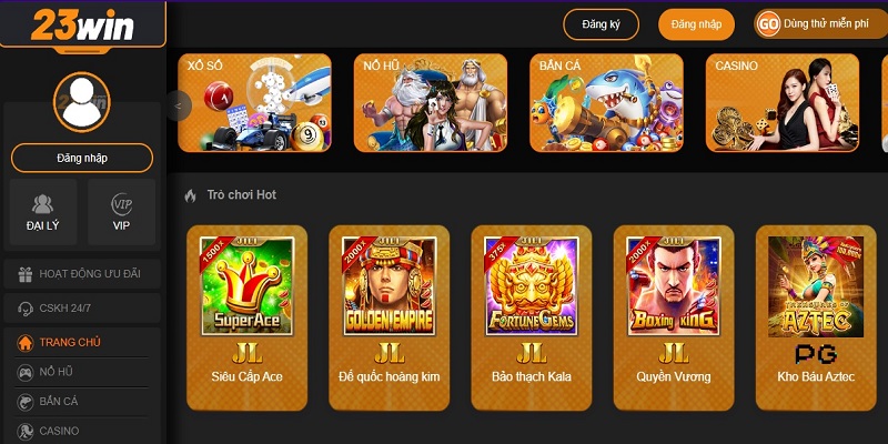 Kho game hấp dẫn duy chỉ có tại nhà cái23win