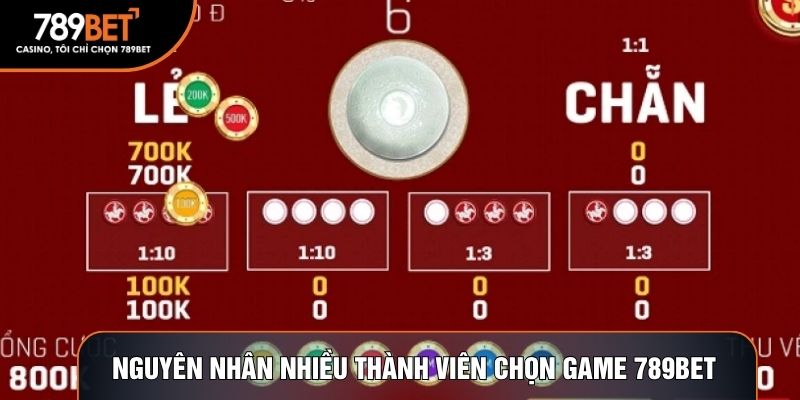 Nguyên nhân nhiều thành viên chọn game tại 789BET 
